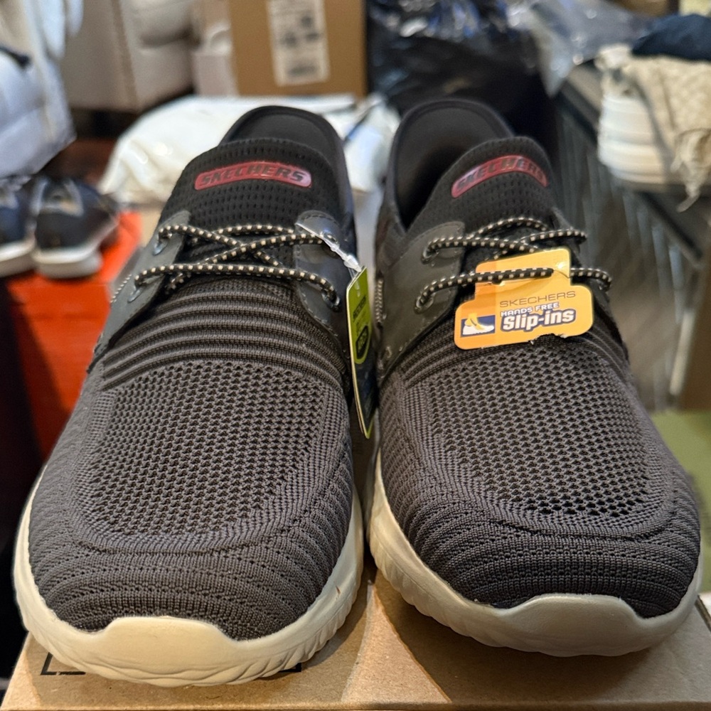 Skechers Men's Delson 3.0 Roth Casual Slip-Ins, charcoal, gray, Size 11.5 New!!!